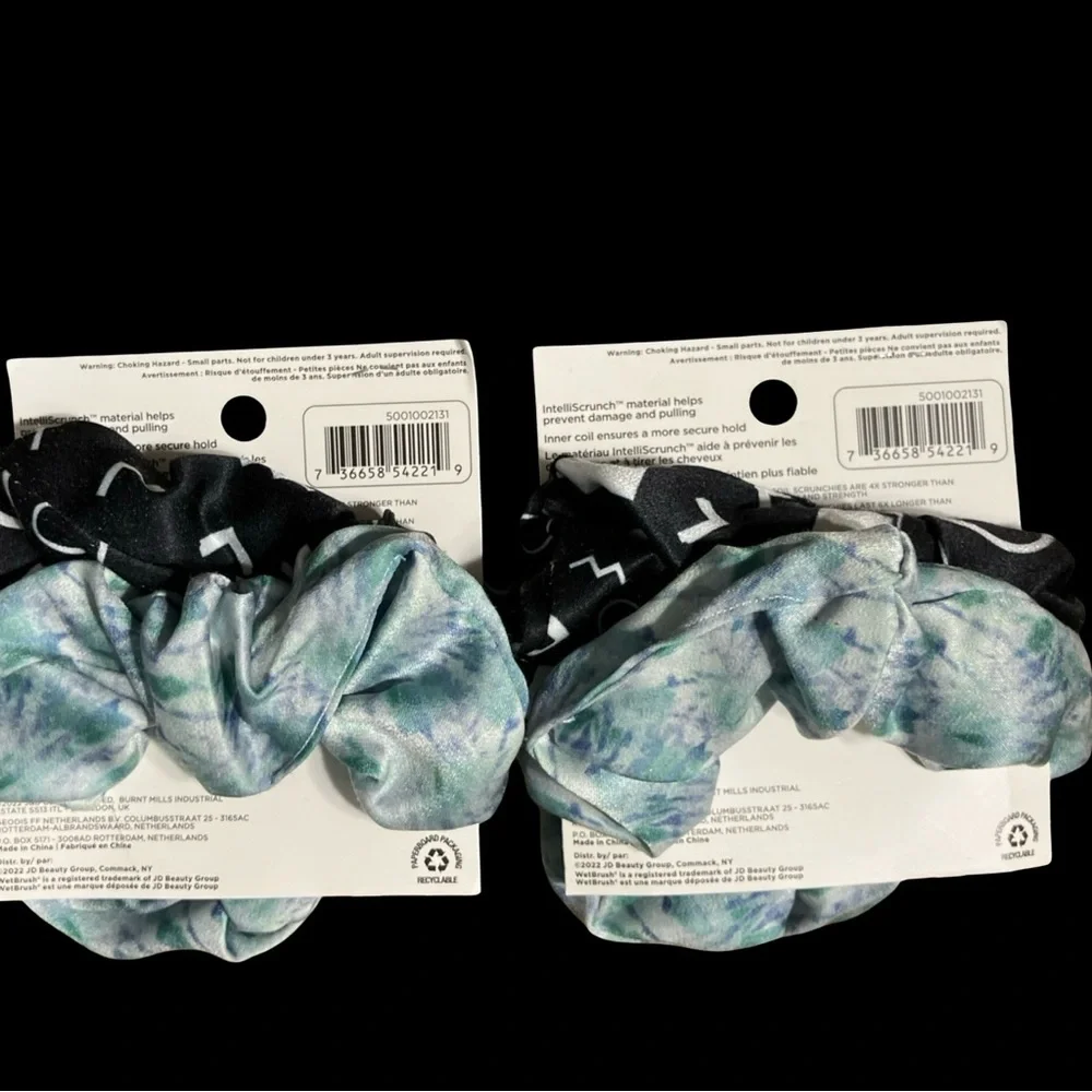 Wet Brush 2 Packs Of 2ct Each Total 4 Coil Hair Scrunchies Ponytail New Packaged